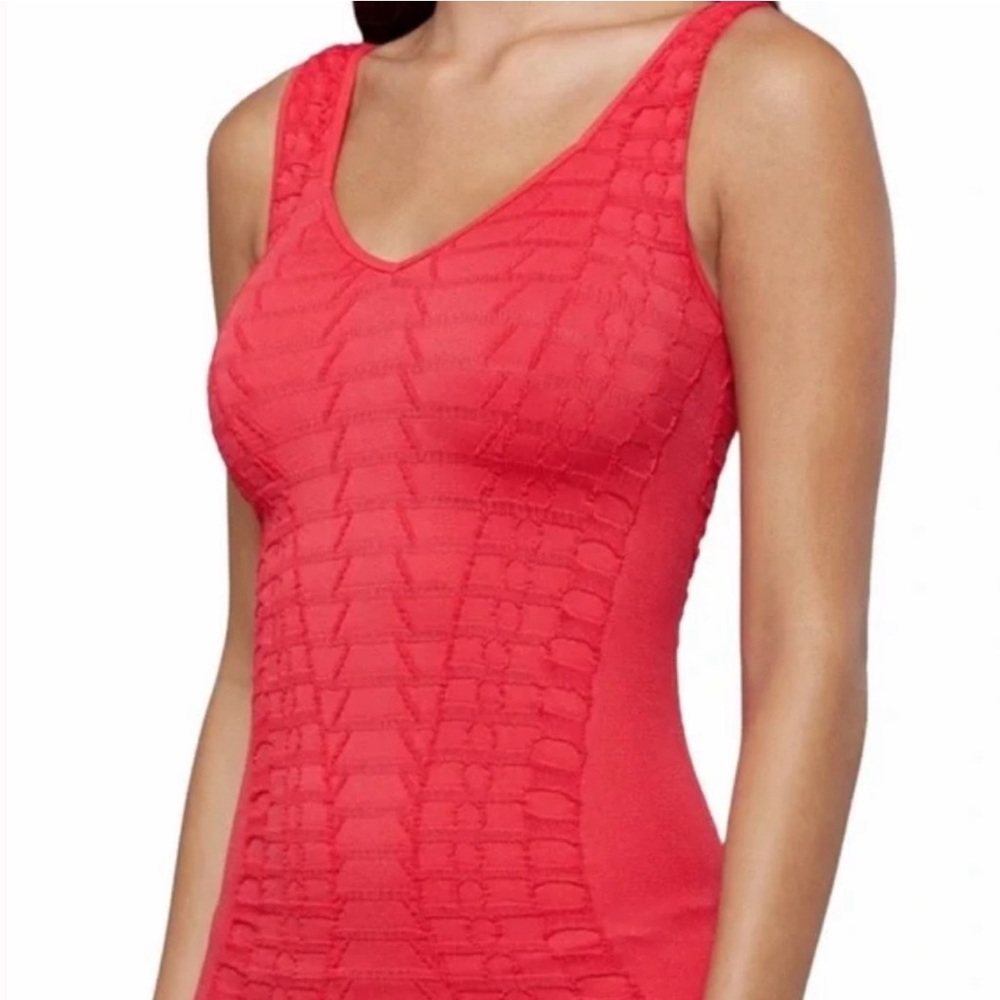 Bebe Body-con Sweetheart Neck Textured Dress Size M/L - Picture 2 of 16